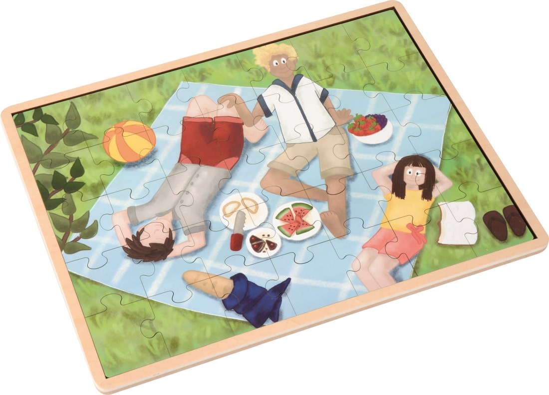 Eduplay Puzzle Picknick Er und Er Familie, 35 Teile