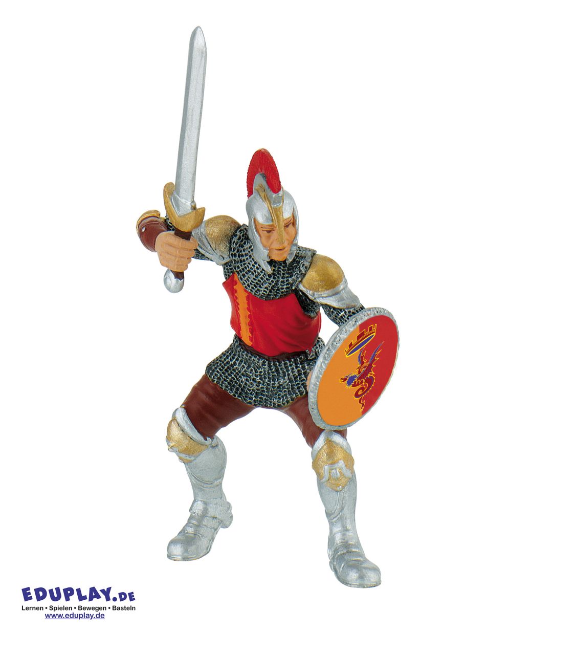 Eduplay Schwertkämpfer rot Spielfigur