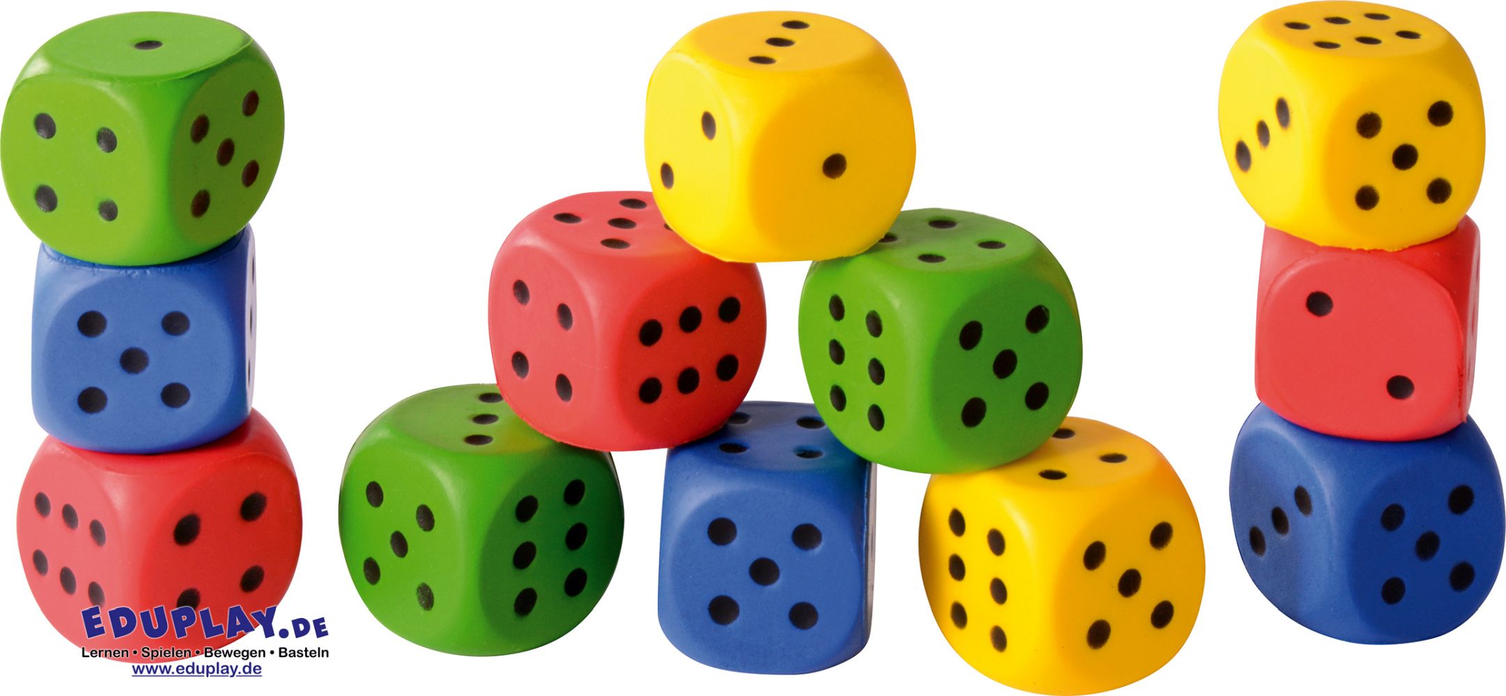 130286_1 Eduplay Knautschwürfel 4 cm 12er Set